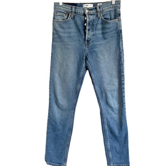 RE/DONE Levi's High Rise Ankle Crop Jeans - 28", made in the USA 🇺🇸 - Picture 3 of 14